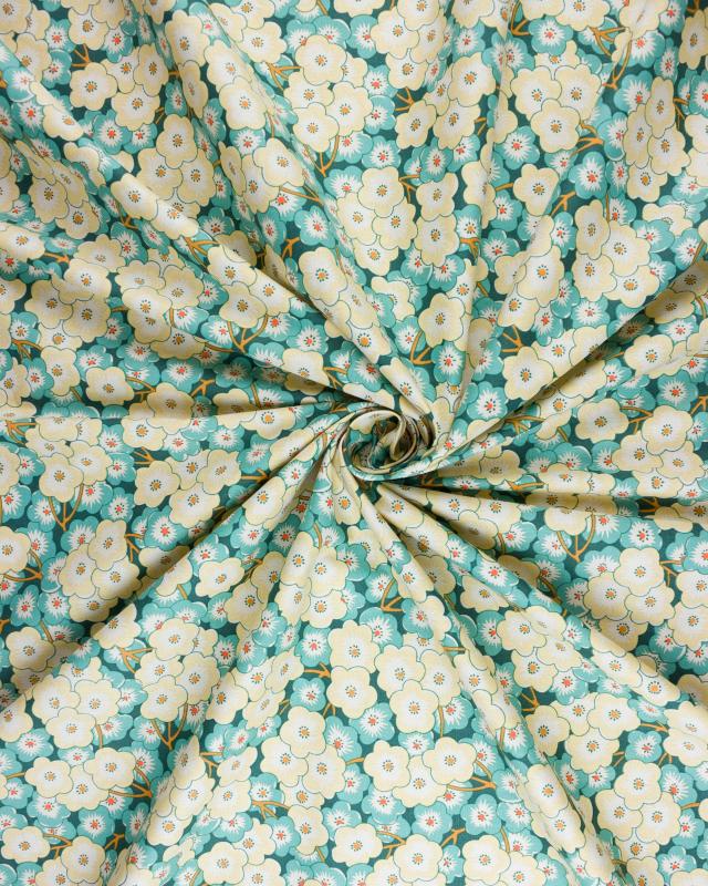 Romy cotton poplin Green - Tissushop